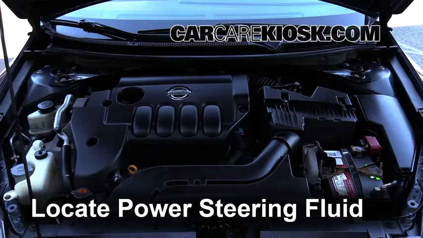 2009 Nissan Altima S 2.5L 4 Cyl. Sedan (4 Door) Power Steering Fluid Add Fluid